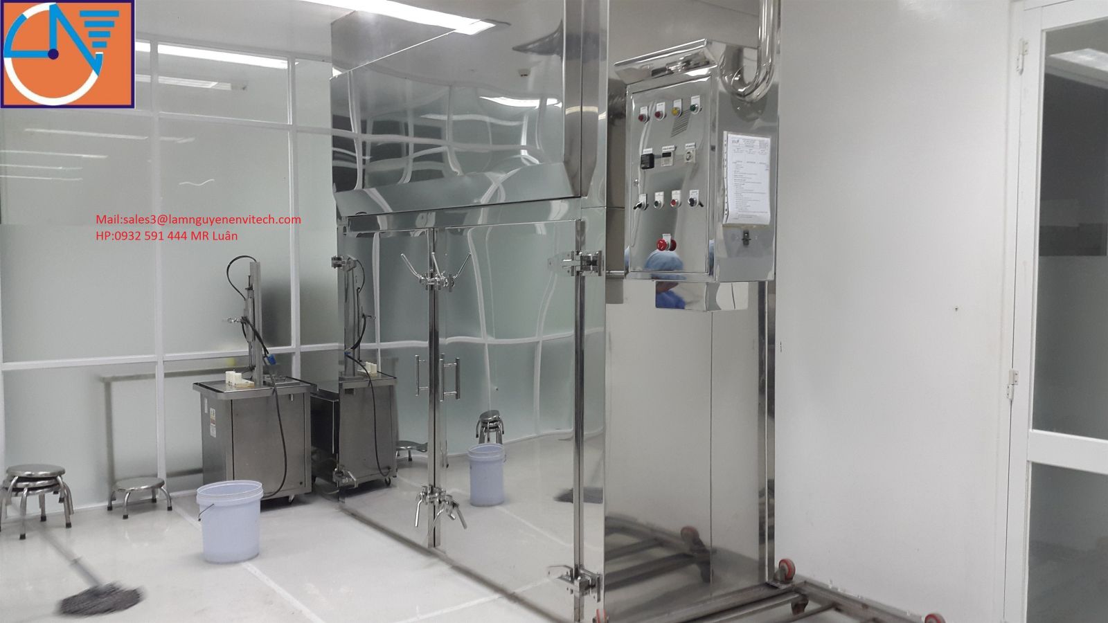 Tủ sấy chai lọ trong phòng thí nghiệm đạt Chuẩn GMP